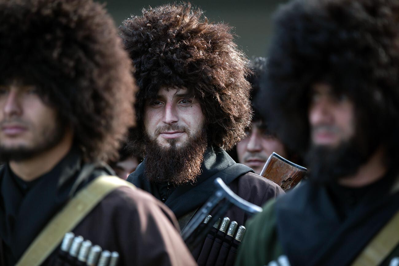 Sebuah festival rakyat di Chechnya.