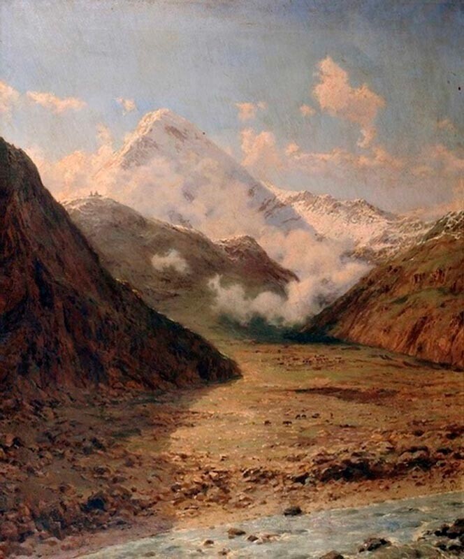 Di Pegunungan Kaukasus (1906).