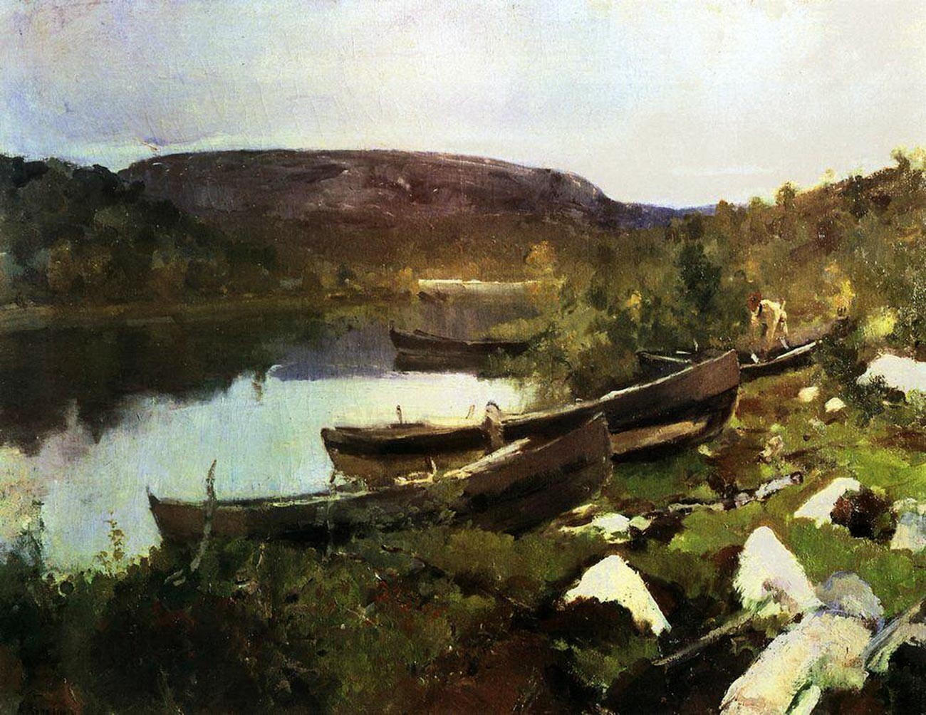 Constantin Korovine. Ruisseau Saint-Tryphon à Petchenga, 1894