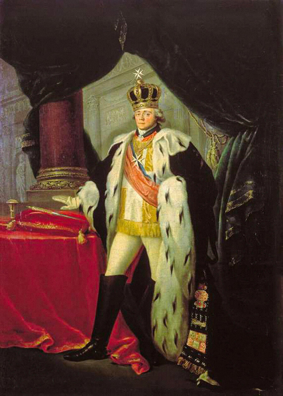 Porträt von Paul I. als Großmeister des Malteserordens. 1801, von Salvatore Tonci.