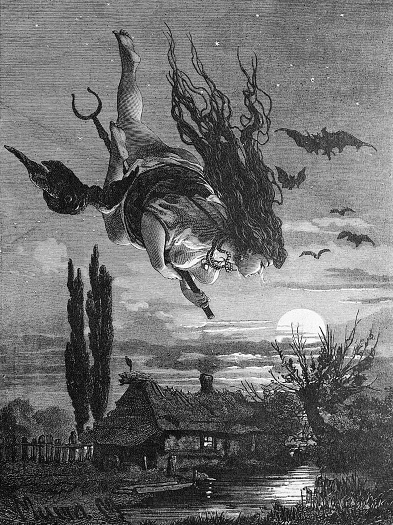 Vještica, ilustracija iz 1897.  