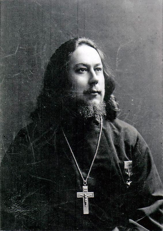 Последна снимка на протойерей Йоан Кочуров, 1917 г.