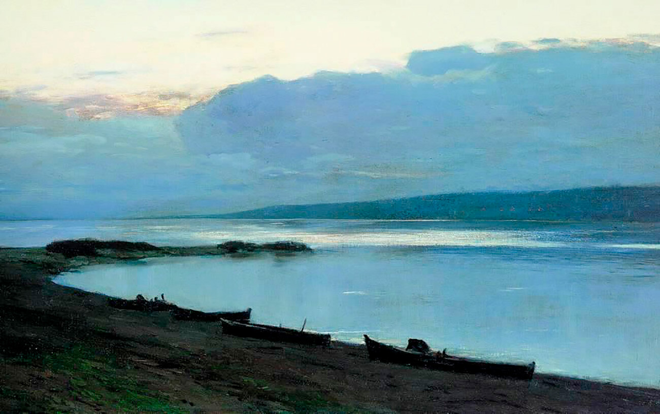 Isaac Levitan, Soirée sur la Volga (1888)