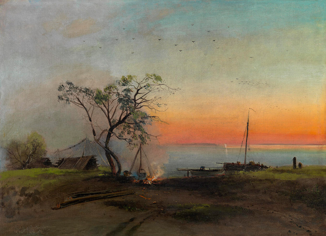 Alekseï Savrassov, Pêcheurs sur la Volga (1872)