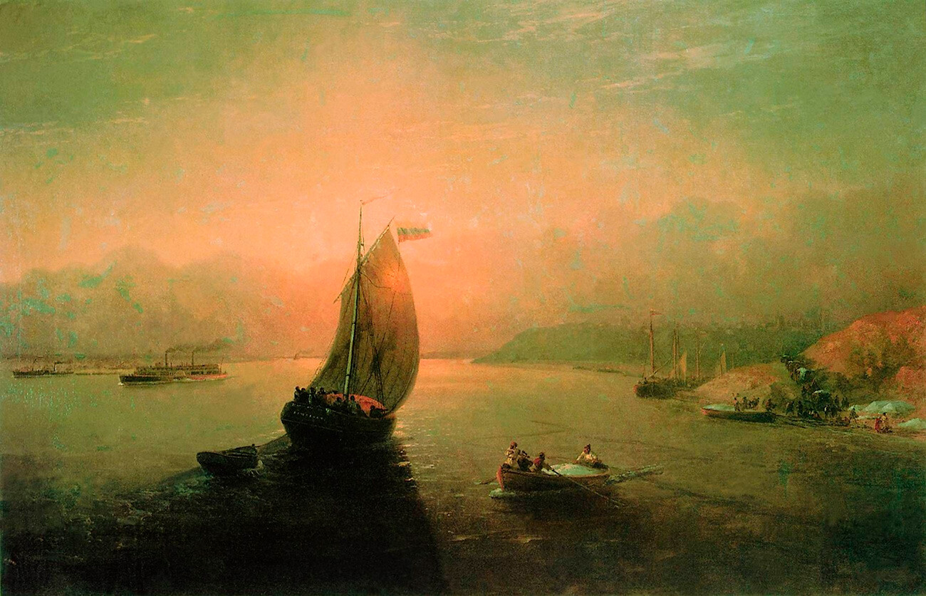 Ivan Aïvazovski, La Volga (1887)