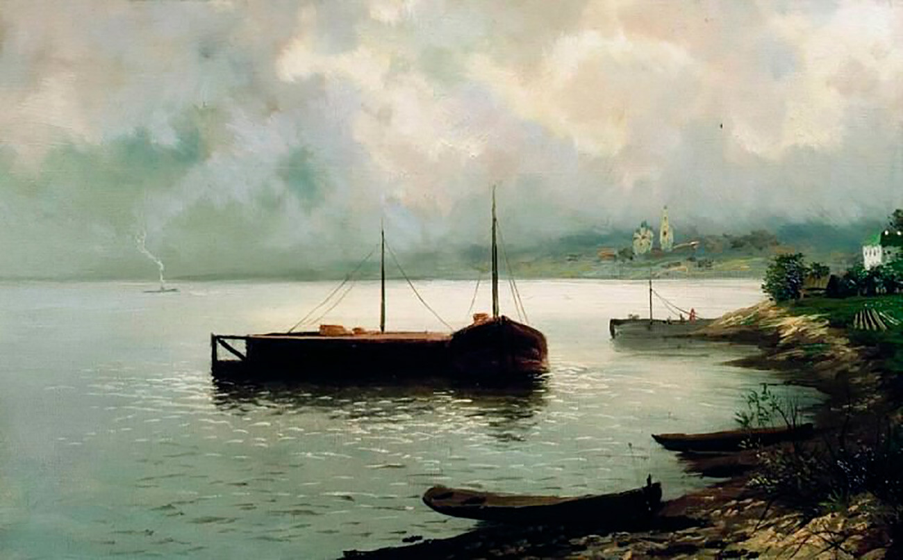 Mikhaïl Klodt, La Volga sous Simbirsk (1881)