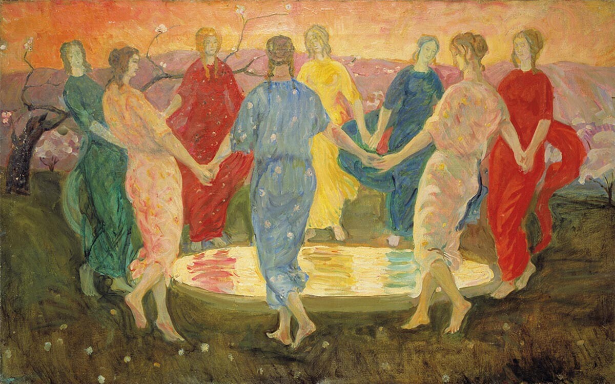 „На изворот“, Кузма Петров Водкин, 1906.

