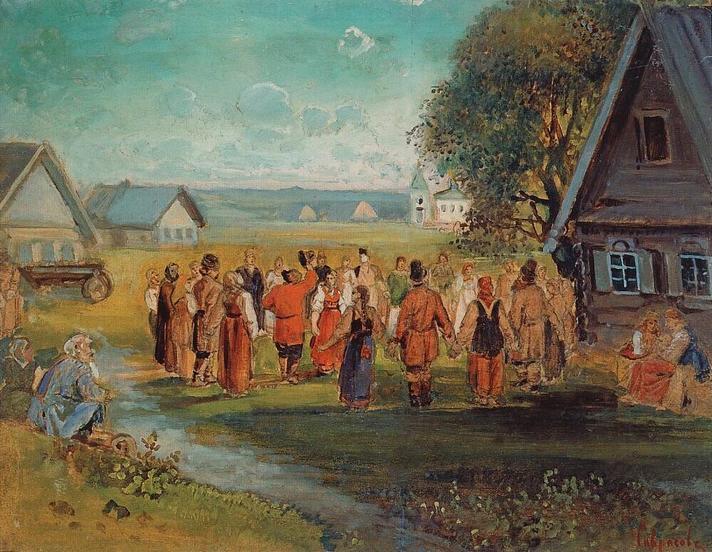 „Оро в село“, Алексеј Саврасов, 1873-1874.

