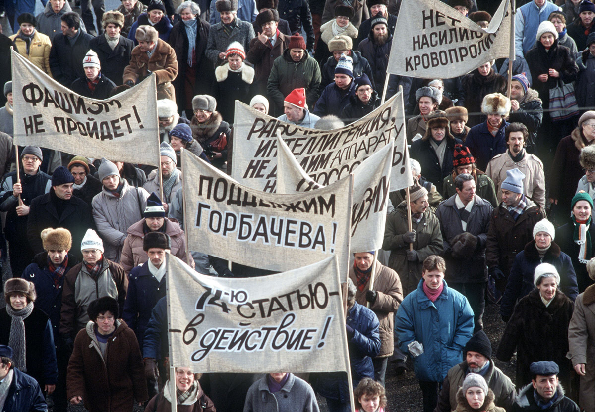 Esta fue la mayor manifestación en la historia de la URSS (y no la organizó el gobierno)