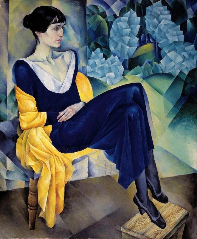 Nathan Altman. Ritratto di Anna Akhmatova, 1914
