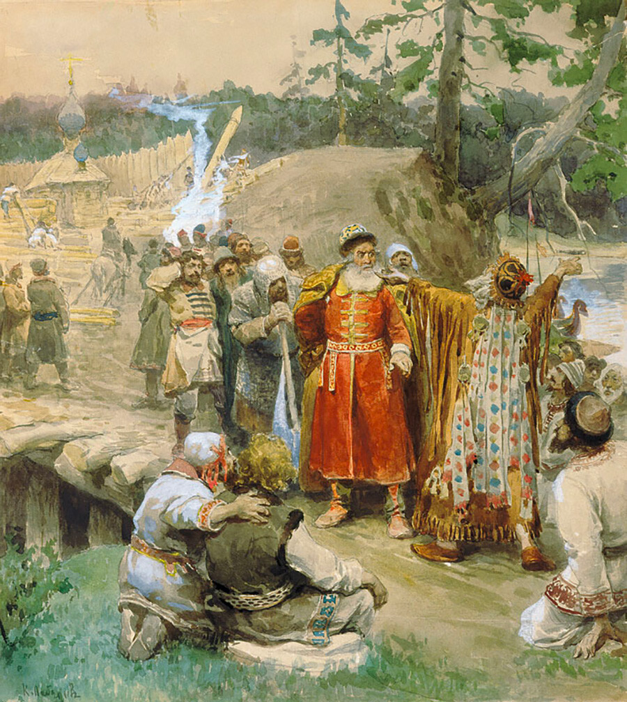 Russian exploration of new lands, 1904.
