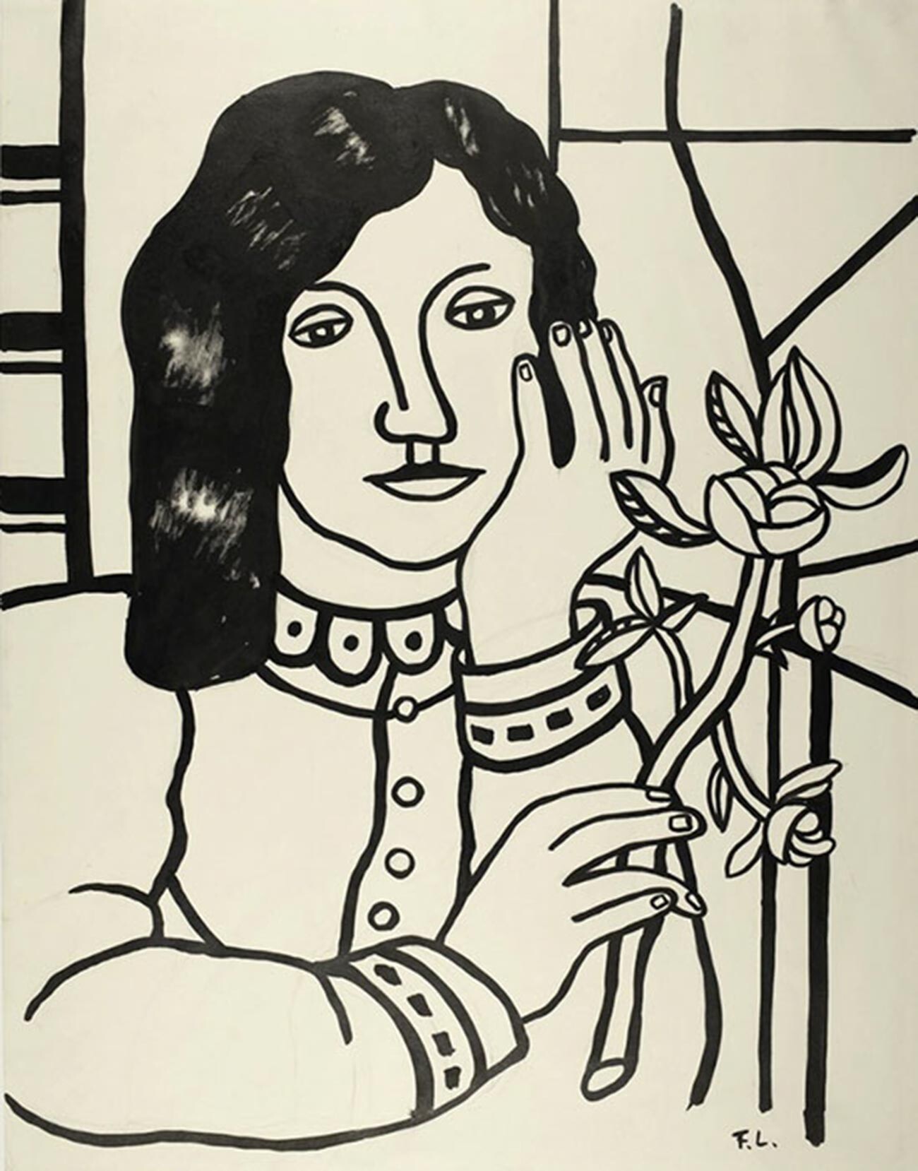 Fernand Léger. Ritratto di Nadja Léger, 1948
