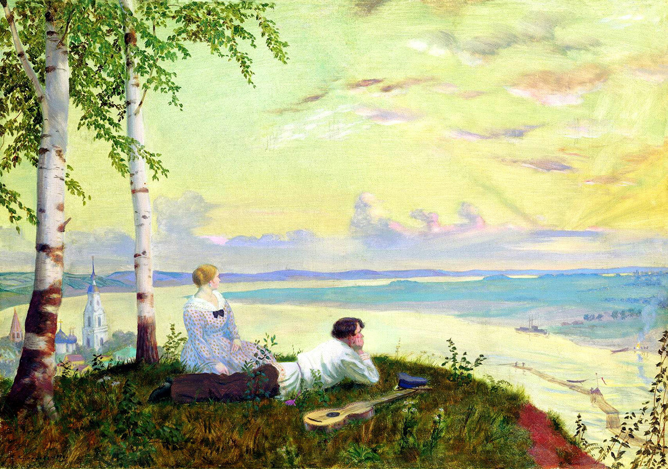 Борис Кустодиев. На Волге, 1922 г. 