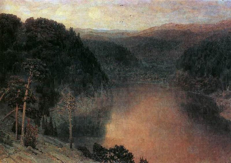 Apollinaire Vasnetsov. Lac de montagne. Oural, 1892
