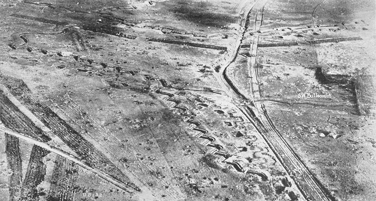 La línea Hindenburg en Bullecourt