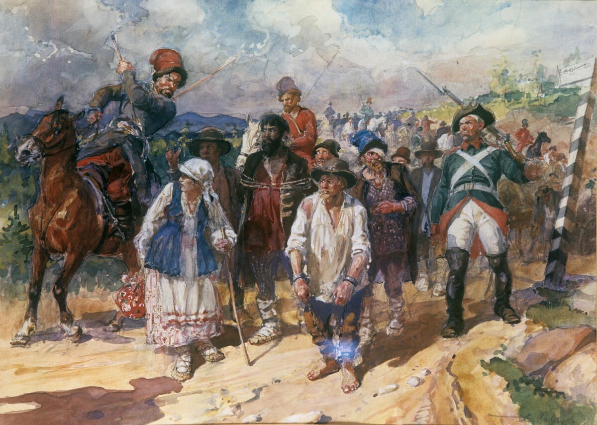 Fetching Workers at the Urals Factory, 1820