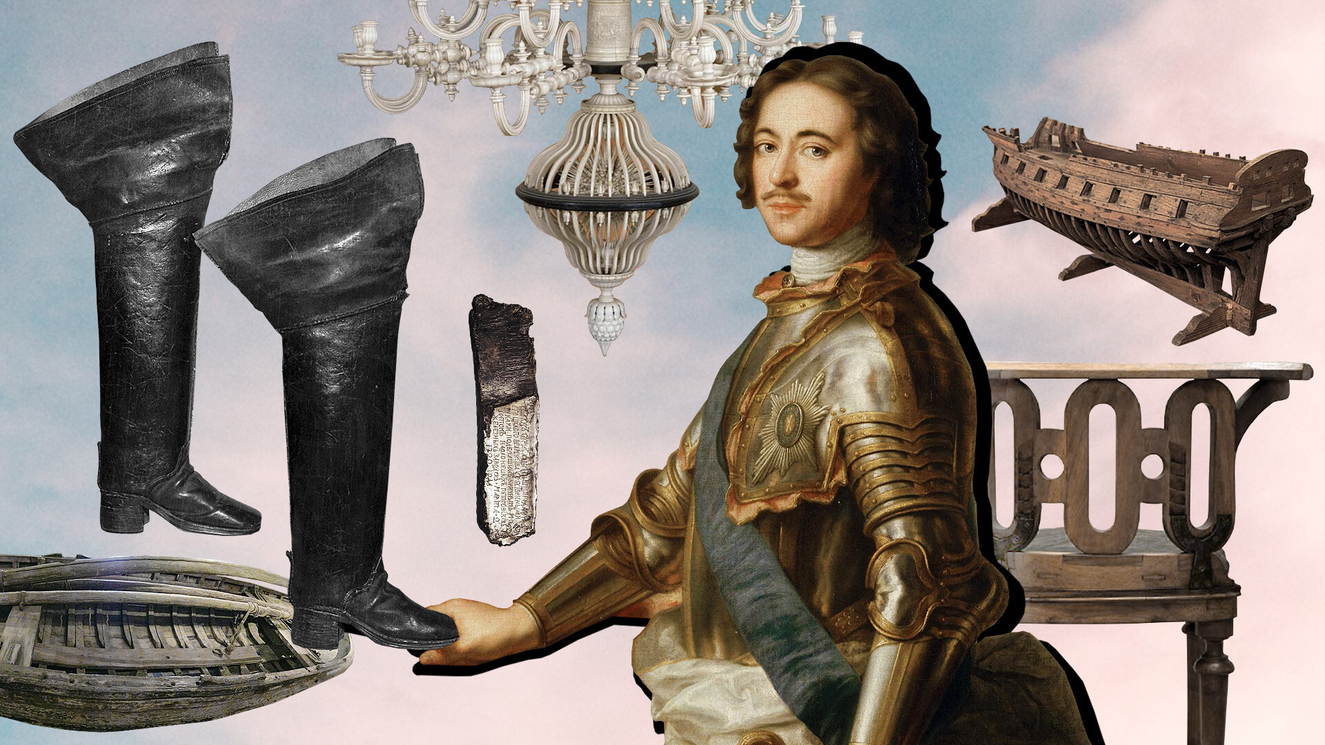 Kira Lisitskaya (Photo: Central Naval Museum; State Hermitage; The Russian Museum; JukoFF (CC BY-SA 3.0); Jean-Marc Nattier; Oleg Ignatovich/Sputnik)