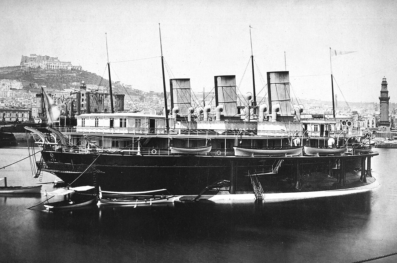Die kaiserliche Yacht Liwadia.