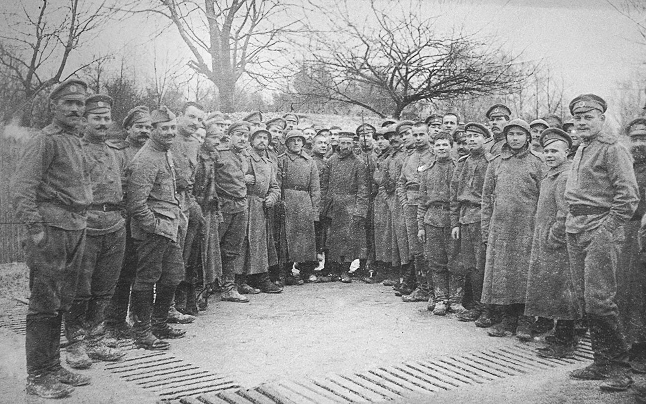 Russian soldiers in France.