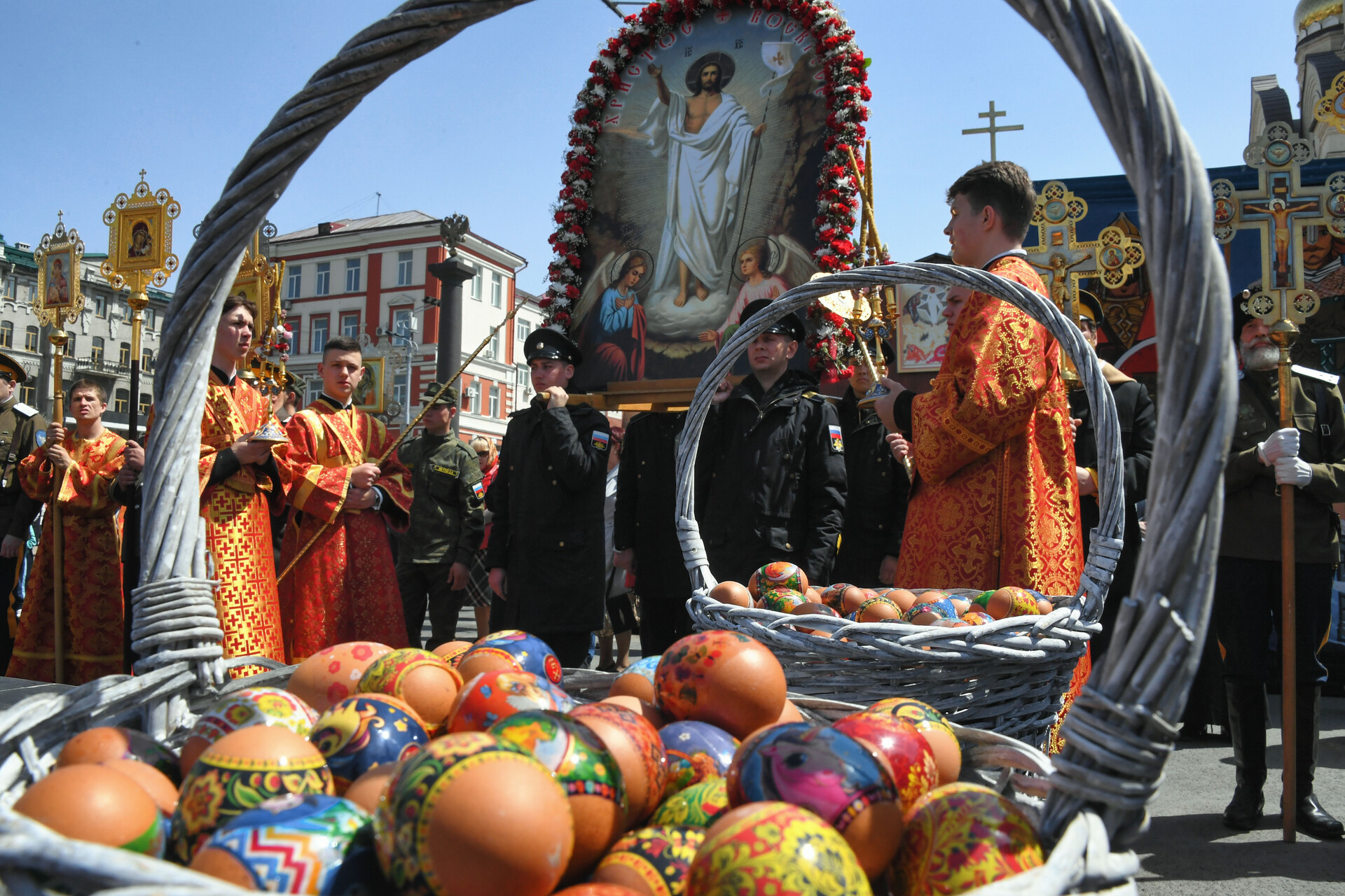 A celebração da Páscoa dos cristãos ortodoxos russos em 2022 (FOTOS)