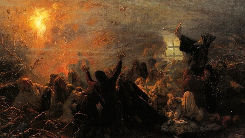 "Samospaljivanje", 1882., Grigorij Mjasojedov