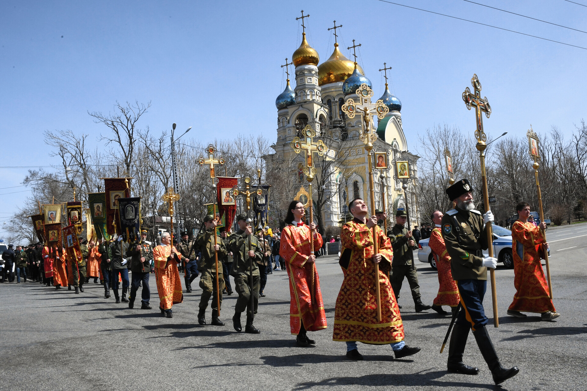 En images: comment l’Église orthodoxe a célébré la fête de Pâques en 2022