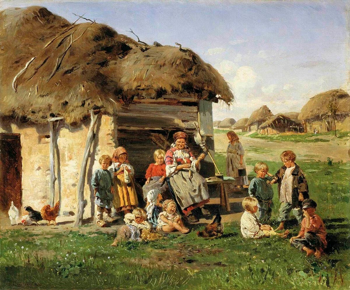 Enfants paysans (1890), Vladimir Makovski 