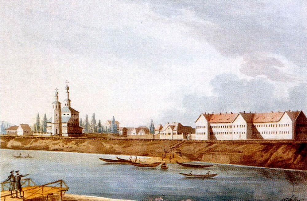 Argine di Arkhangelsk e Troitskij Sobor, 1826