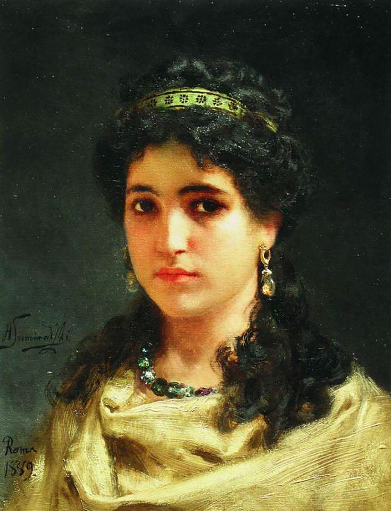 Portrait d'une jeune femme romaine, 1889
