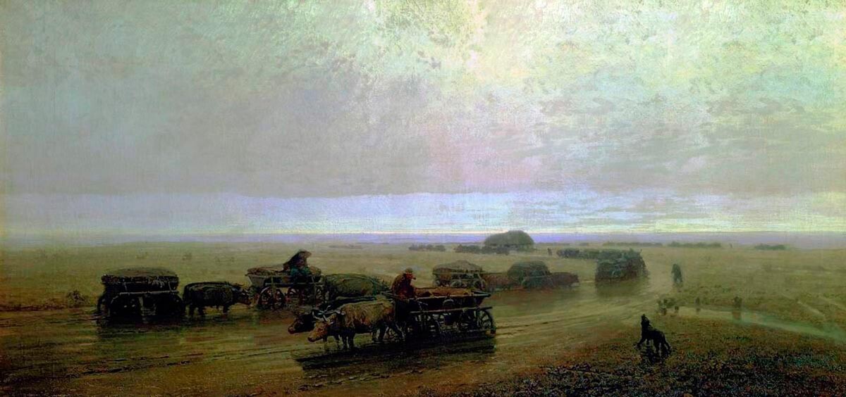 『マリウポリのチュマクの道』、アルヒープ・クインジ作、1875年