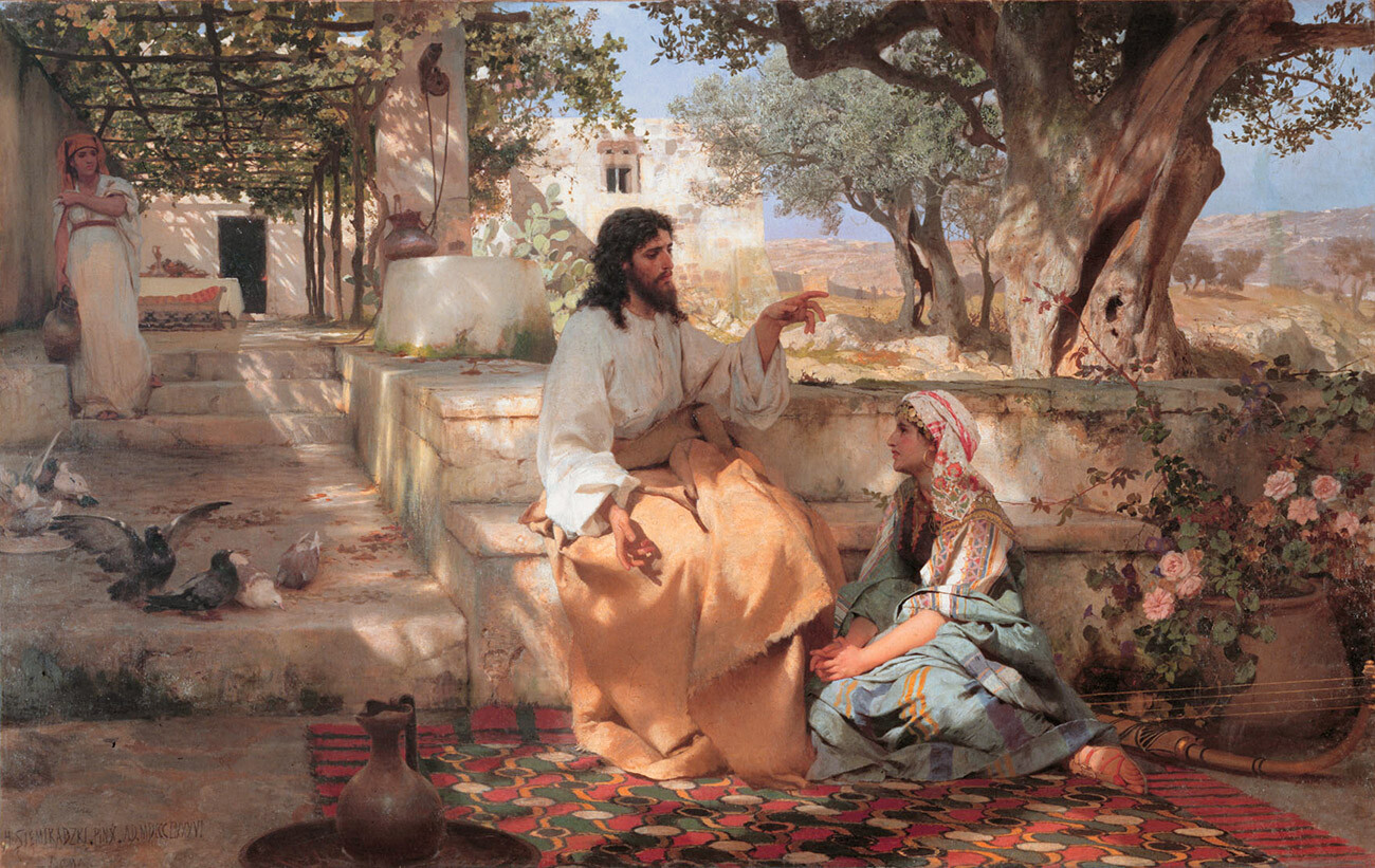 『マリアとマルタの家のキリスト』、 1886年