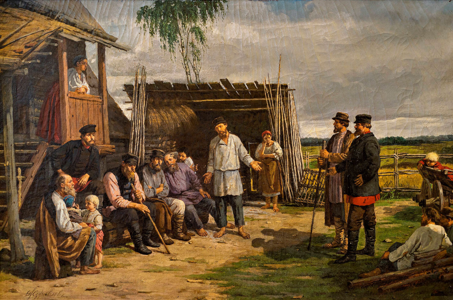 Das Treffen der Bauern von Firs Schurawljow.
