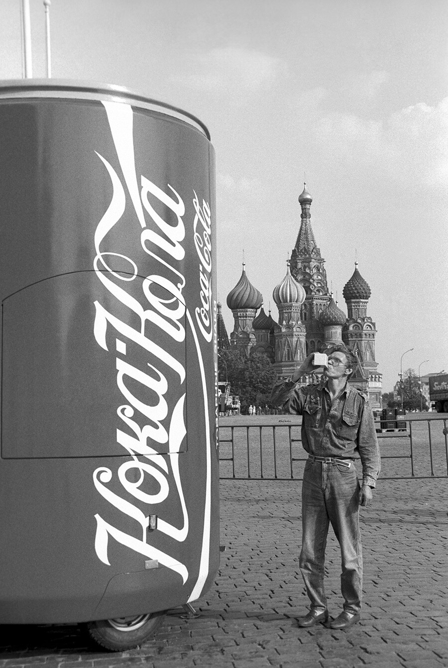 Coca-Cola eroberte Russland. 