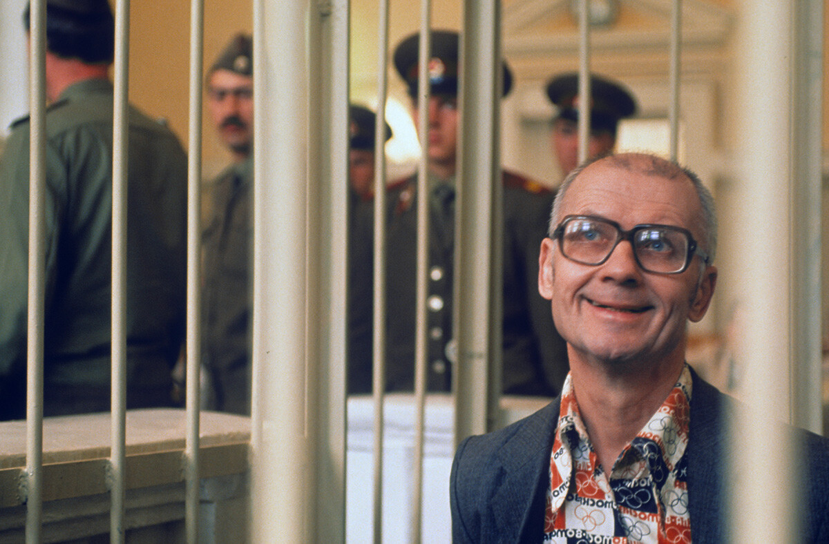Prozess gegen Andrei Tschikatilo, einen der berüchtigtsten Serienmörder der UdSSR. 