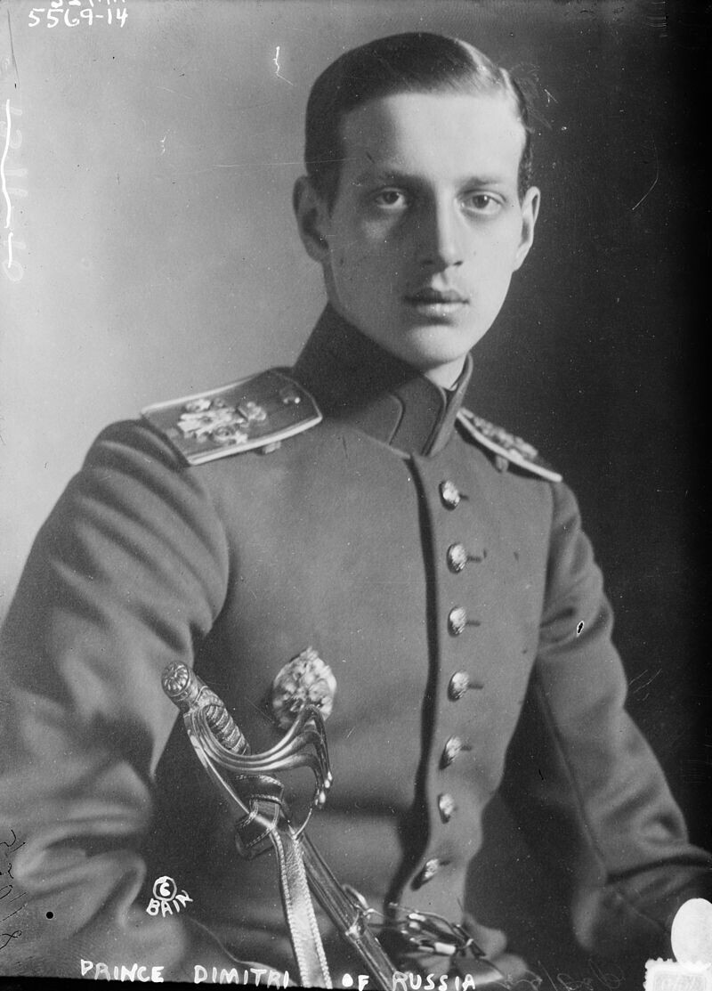 Pangeran Dmitry Pavlovich dari Rusia, sekitar tahun 1911.