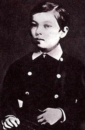Kandinsky im Alter von fünf Jahren, 1872.