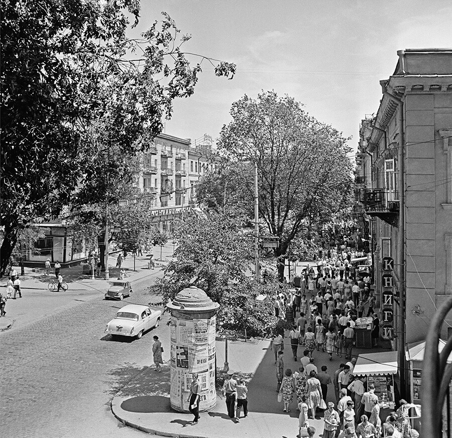 Дерибасовска улицау Одеси, 1963.