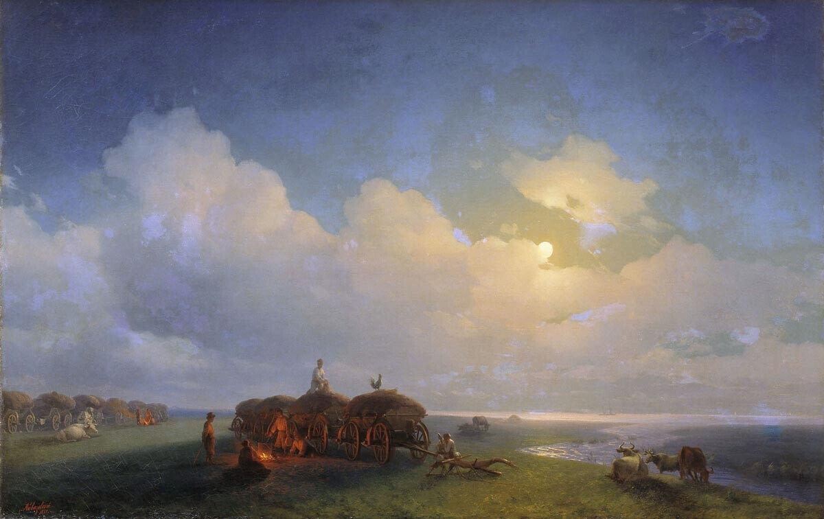 Чумаци на одмор, 1885, Иван Ајвазовски

