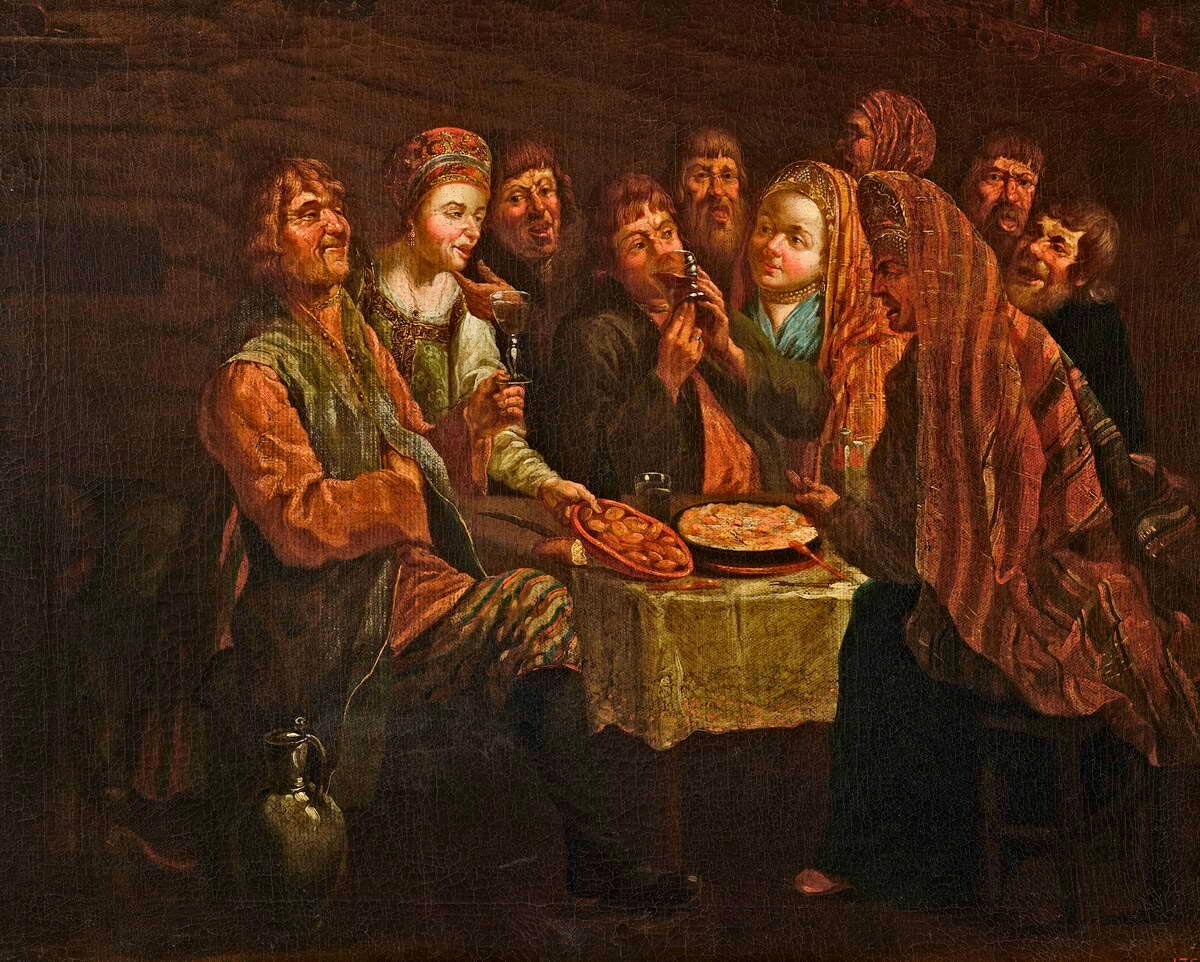 Alexander Vishnyakov. Peasant Feast, 1760 - 1770