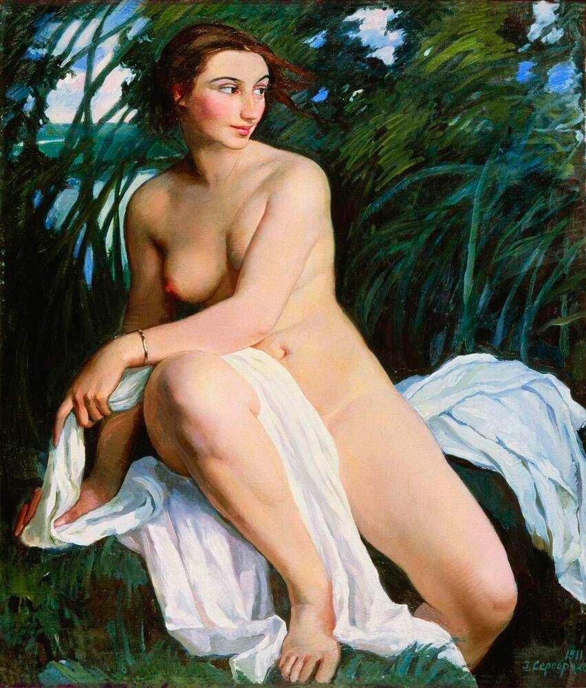 Zinaïda Serebriakova. La baigneuse, 1911
