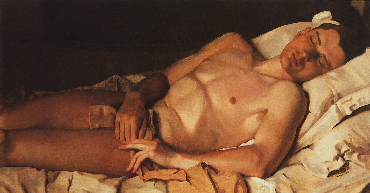 Constantin Somov. Jeune homme nu, 1937

