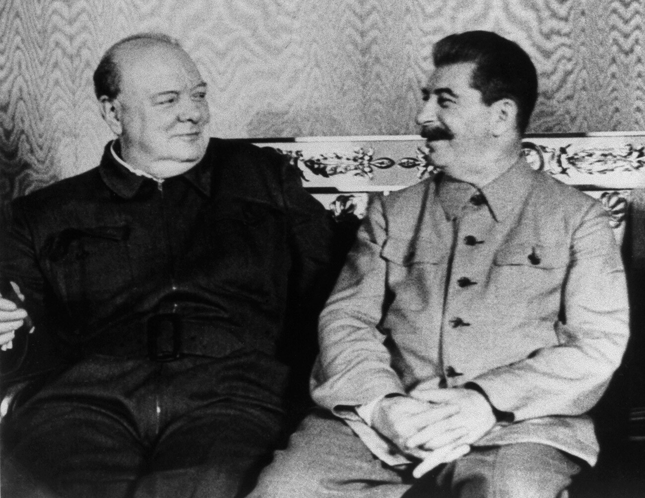 Уинстън Чърчил и Йосиф Сталин