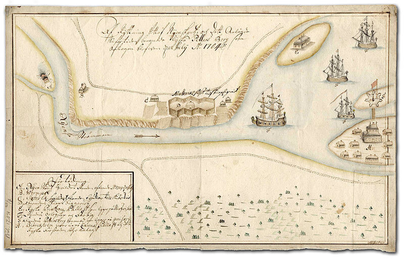  Plano de San Petersburgo de 1704, un año después de su fundación.