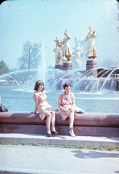 Fontaine Droujba (Amitié) dans le parc moscovite VDNKh, 1960