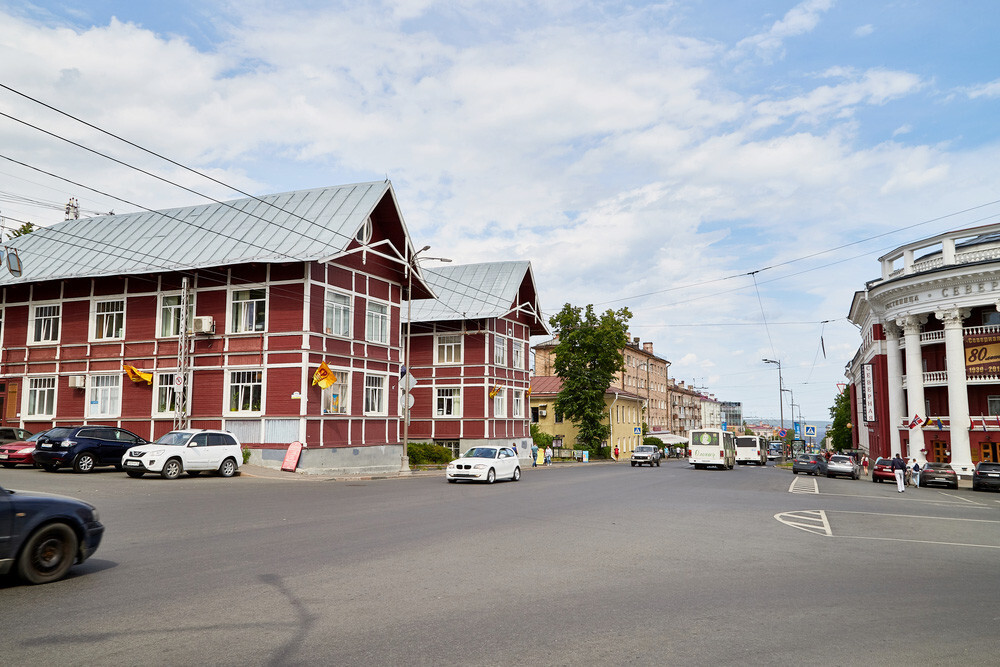 A rua principal de Petrozavodsk, em homenagem a Lênin.