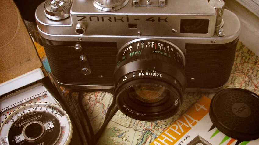 old russian photo cameras