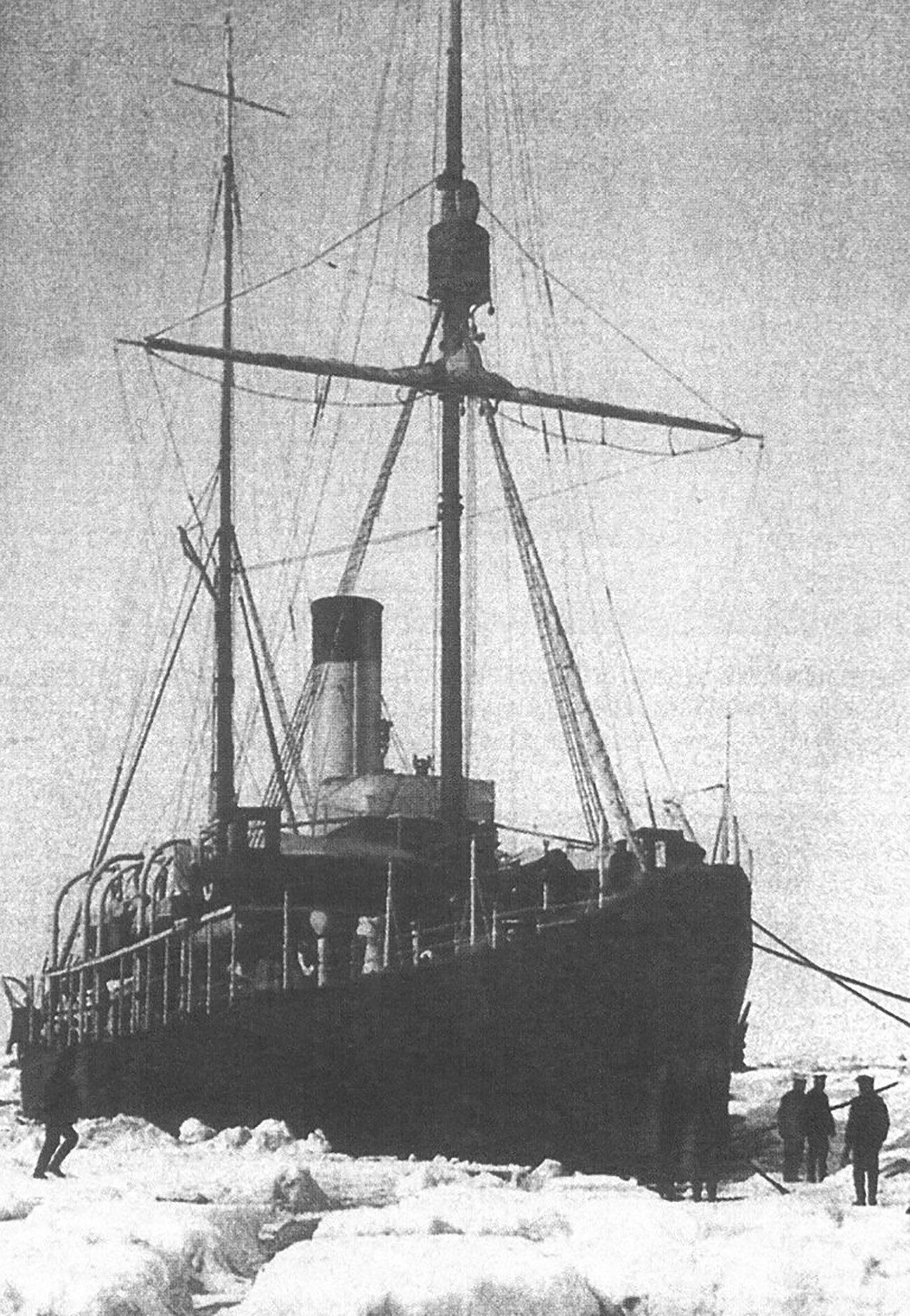 Der Eisbrecher Vaigach, auf dem Koltschak 1909-1910 über die Südsee in die Arktis segelte.