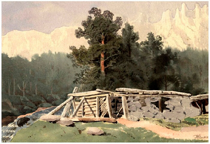 「山の景色」（1886年）