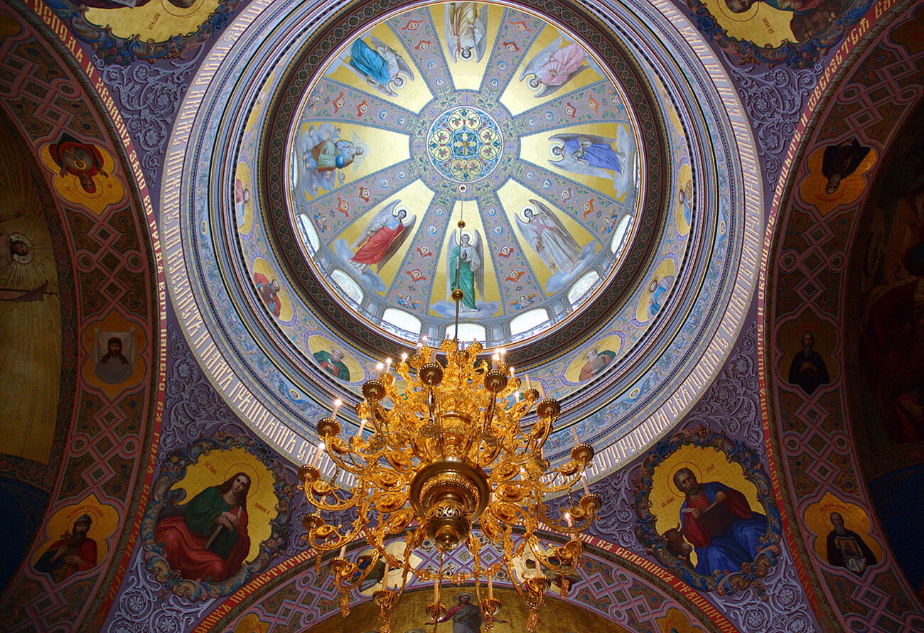 Kupola katedrale Gospodove preobrazbe v Valaamskem samostanu 