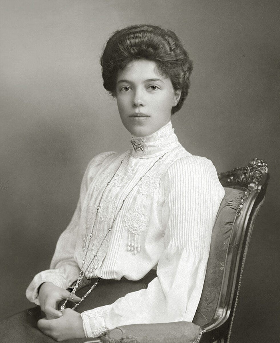 Russian Grand Duchess Olga Alexandrovna Romanova. 